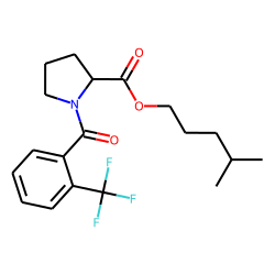 L-Proline, N-(2-trifluoromethylbenzoyl)-, isohexyl ester