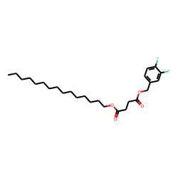 Succinic acid, 3,4-difluorobenzyl pentadecyl ester