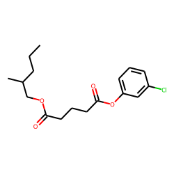 Glutaric acid, 3-chlorophenyl 2-methylpentyl ester