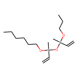 Silane, methylvinyl(hexyloxy)(methylvinylpropoxysilyloxy)-