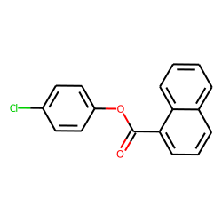 1-Naphthoic acid, 4-chlorophenyl ester