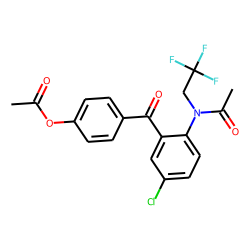 Halazepam M (hydroxy-), isomer 1, hydrolysis, acetylated