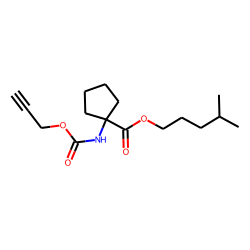 1-Aminocyclopentanecarboxylic acid, N-(propargyloxycarbonyl)-, isohexyl ester