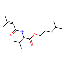 L-Valine, N-(3-methylbut-2-enoyl)-, isohexyl ester