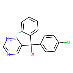 (2-Fluorophenyl)-(4-chlorophenyl)-(5-pyrimidinyl)carbinol