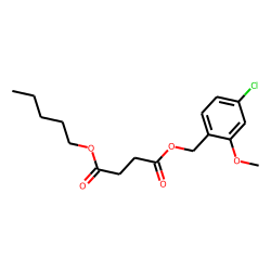 Succinic acid, 2-methoxy-4-chlorobenzyl pentyl ester
