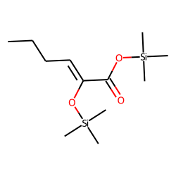 2-Ketocaproic acid, TMS # 1
