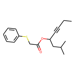 (Phenylthio)acetic acid, 2-methyloct-5-yn-4-yl ester