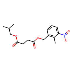 Succinic acid, isobutyl 2-methyl-3-nitrobenzyl ester