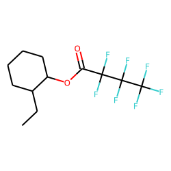 2-Ethylcyclohexanol, heptafluorobutyrate