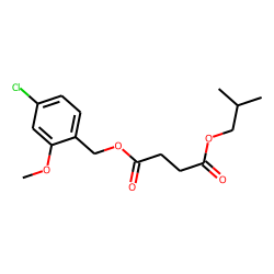Succinic acid, isobutyl 2-methoxy-4-chlorobenzyl ester
