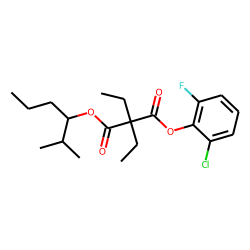 Diethylmalonic acid, 2-chloro-6-fluorophenyl 2-methylhex-3-yl ester