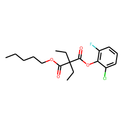 Diethylmalonic acid, 2-chloro-6-fluorophenyl pentyl ester