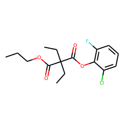 Diethylmalonic acid, 2-chloro-6-fluorophenyl propyl ester
