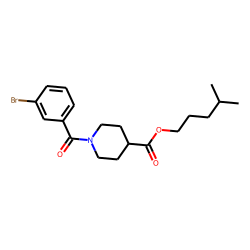 Isonipecotic acid, N-(3-bromobenzoyl)-, isohexyl ester