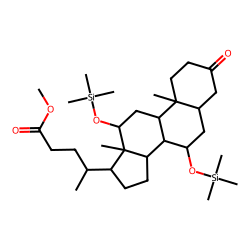 Cholan-24-oic acid, 3-oxo-7,12-bis[(trimethylsilyl)oxy]-, methyl ester, (5«beta»,7«alpha»,12«alpha»)-