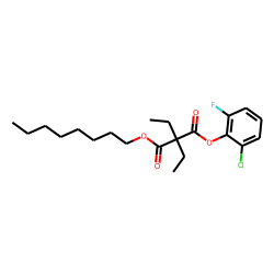 Diethylmalonic acid, 2-chloro-6-fluorophenyl octyl ester