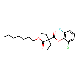 Diethylmalonic acid, 2-chloro-6-fluorophenyl hepyl ester