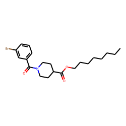 Isonipecotic acid, N-(3-bromobenzoyl)-, octyl ester