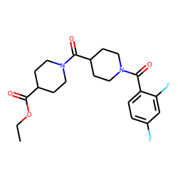 Isonipecotinoylisonipecotic acid, N'-(2,4-difluorobenzoyl)-, ethyl ester