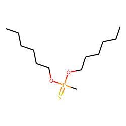 Phosphonothioic acid, methyl-, o,o-dihexyl ester