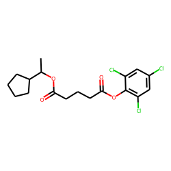 Glutaric acid, 1-cyclopentylethyl 2,4,6-trichlorophenyl ester
