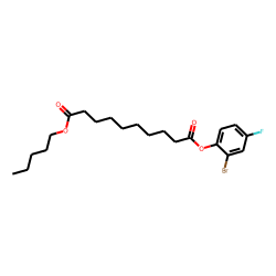 Sebacic acid, 2-bromo-4-fluorophenyl pentyl ester