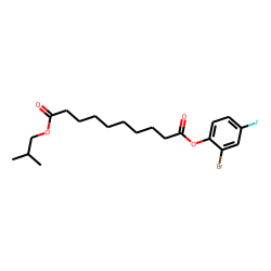 Sebacic acid, 2-bromo-4-fluorophenyl isobutyl ester