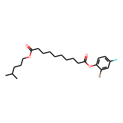 Sebacic acid, 2-bromo-4-fluorophenyl isohexyl ester