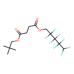 Succinic acid, 2,2,3,3,4,4,5,5-octafluoropentyl neopentyl ester