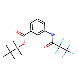 3-Aminobenzoic acid, N-pentafluoropropionyl-, tert.-butyldimethylsilyl ester
