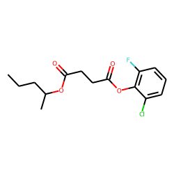 Succinic acid, 2-chloro-6-fluorophenyl 2-pentyl ester