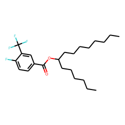 4-Fluoro-3-trifluoromethylbenzoic acid, 7-pentadecyl ester