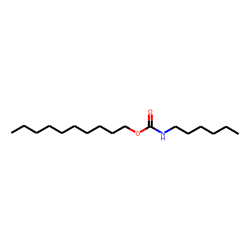 Carbonic acid, monoamide, N-hexyl-, decyl ester
