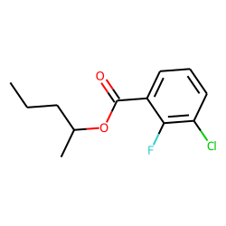3-Chloro-2-fluorobenzoic acid, 2-pentyl ester