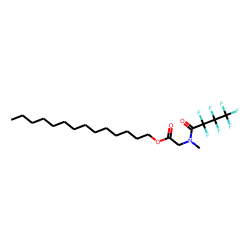 Sarcosine, n-heptafluorobutyryl-, tetradecyl ester