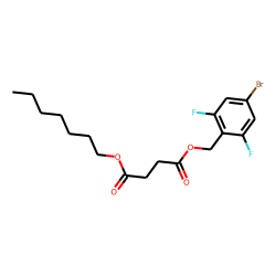 Succinic acid, 4-bromo-2,6-difluorobenzyl heptyl ester