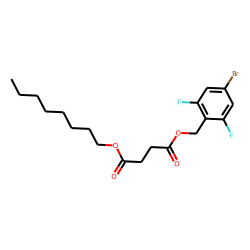 Succinic acid, 4-bromo-2,6-difluorobenzyl octyl ester