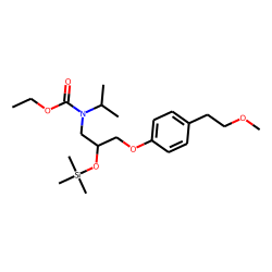 Metoprolol, N-ethoxycarbonylated, TMS