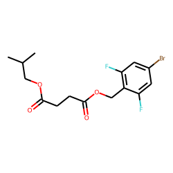 Succinic acid, 4-bromo-2,6-difluorobenzyl isobutyl ester