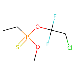 O-Methyl-O-(2-chloro-1,1-difluoroethyl)ethanethionophosphonate