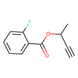 2-Fluorobenzoic acid, but-3-yn-2-yl ester