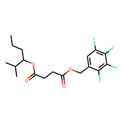 Succinic acid, 2-methylhex-3-yl 2,3,4,5-tetrafluorobenzyl ester