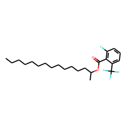 2-Fluoro-6-trifluoromethylbenzoic acid, 2-pentadecyl ester