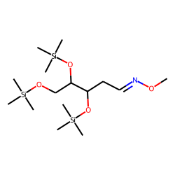 2-Deoxy-D-ribose, tris(trimethylsilyl) ether, methyloxime (syn)