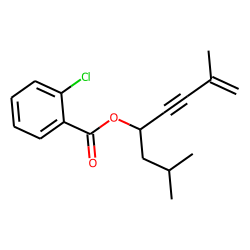 2-Chlorobenzoic acid, 2,7-dimethyloct-7-en-5-yn-4-yl ester