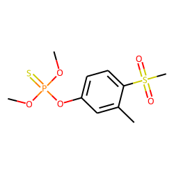 Phosphorothioic acid, O,O-dimethyl O-[3-methyl-4-(methylsulfonyl)phenyl] ester