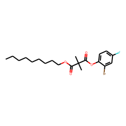 Dimethylmalonic acid, 2-bromo-4-fluorophenyl nonyl ester