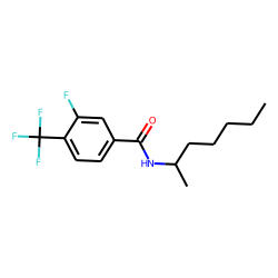 Benzamide, 3-fluoro-4-trifluoromethyl-N-(hept-2-yl)-
