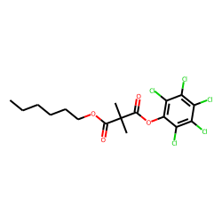 Dimethylmalonic acid, hexyl pentachlorophenyl ester